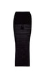 PQ Swim Black Crochet Long Skirt